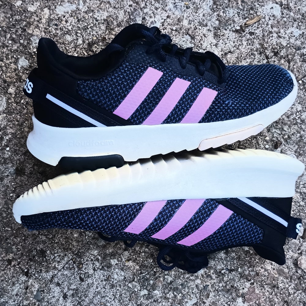 Adidas Youth Black,Pink, Navy Sneakers